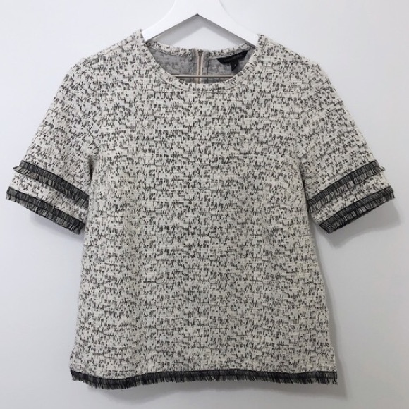 JCrew Tweed Fringe Top - Picture 1 of 6